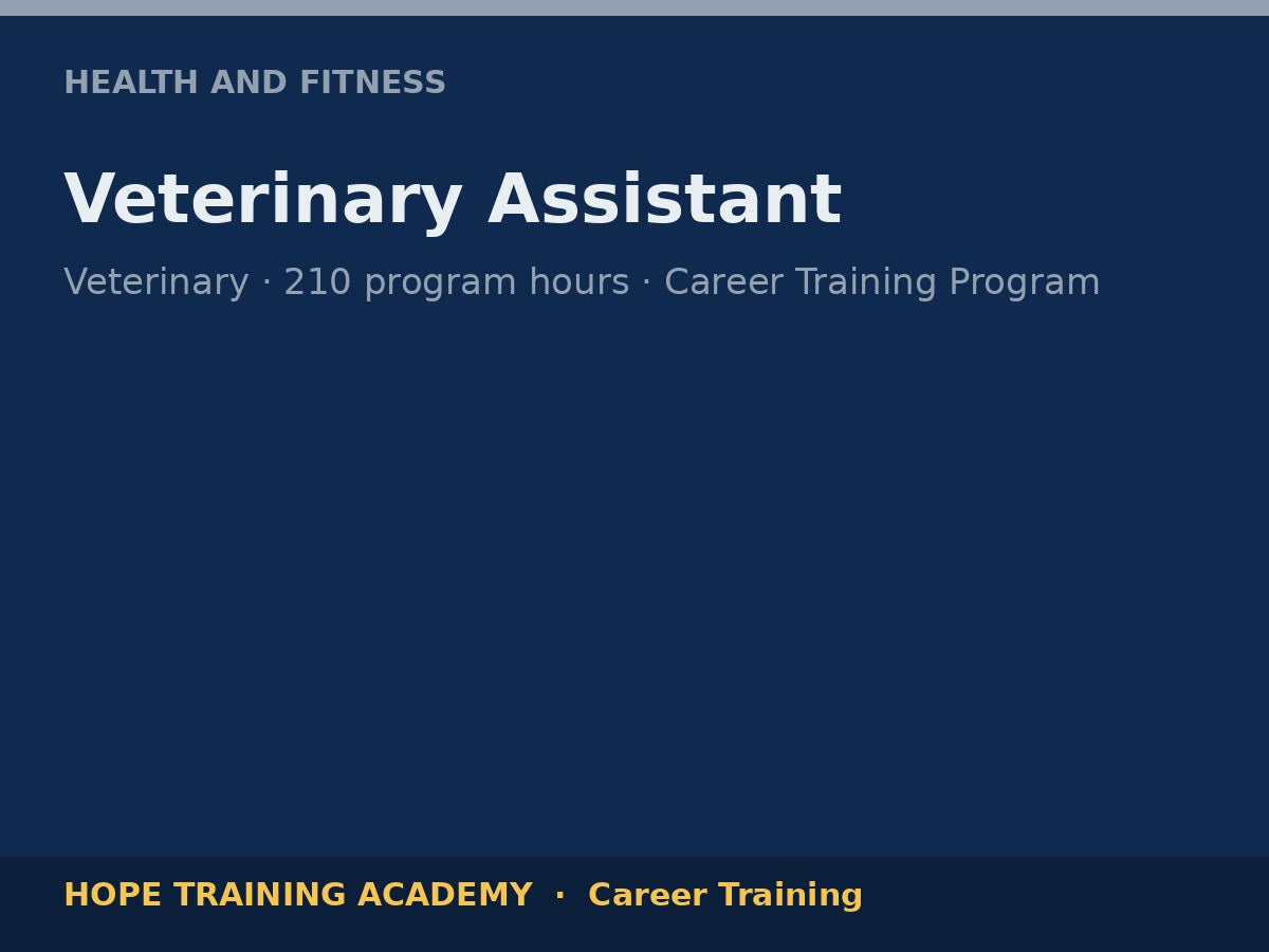 Veterinary Assistant