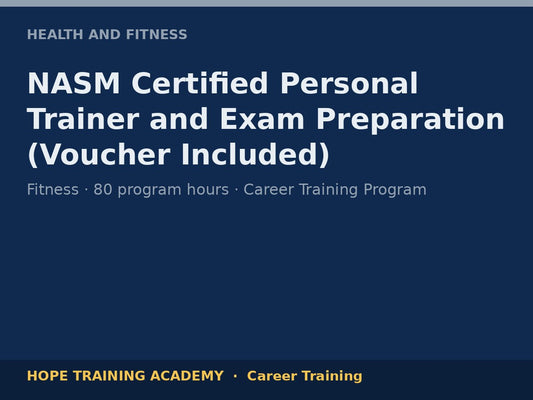 NASM Certified Personal Trainer and Exam Preparation (Voucher Included)
