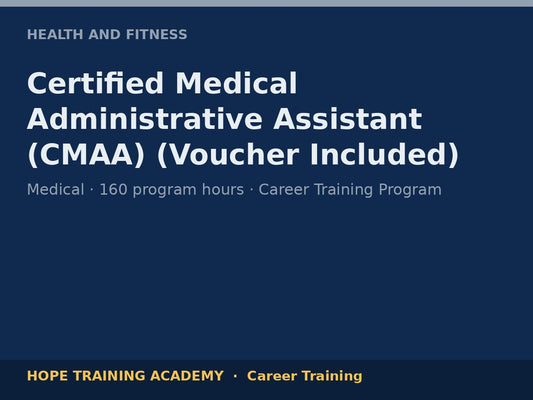 Certified Medical Administrative Assistant (CMAA) (Voucher Included)