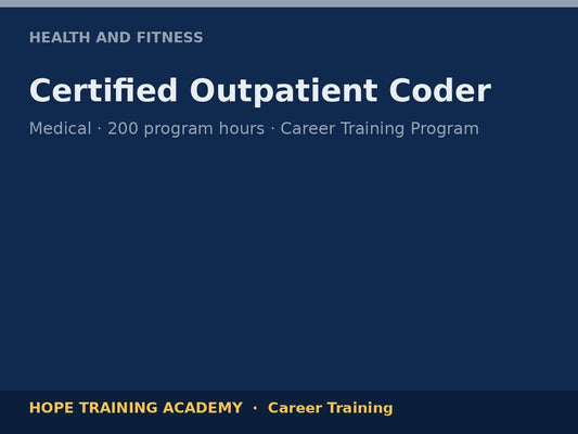 Certified Outpatient Coder
