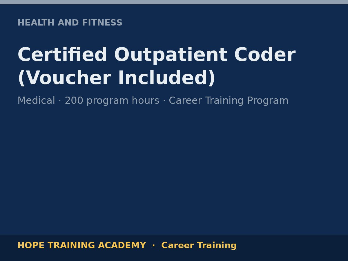 Certified Outpatient Coder (Voucher Included)