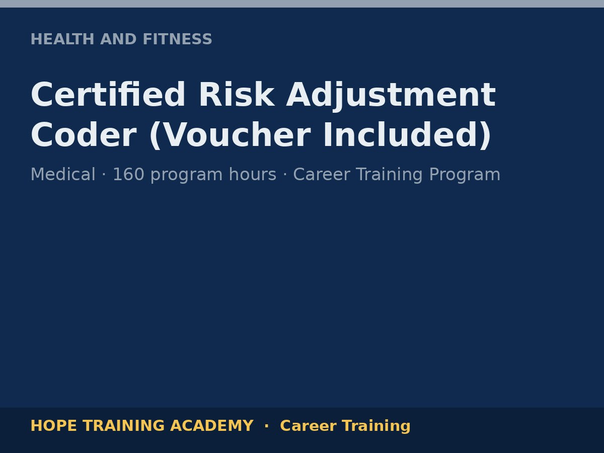 Certified Risk Adjustment Coder (Voucher Included)