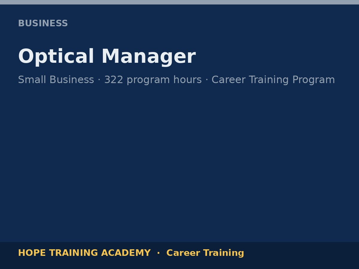 Optical Manager