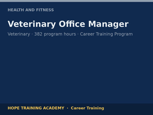 Veterinary Office Manager