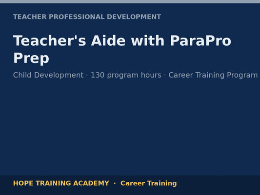 Teacher's Aide with ParaPro Prep