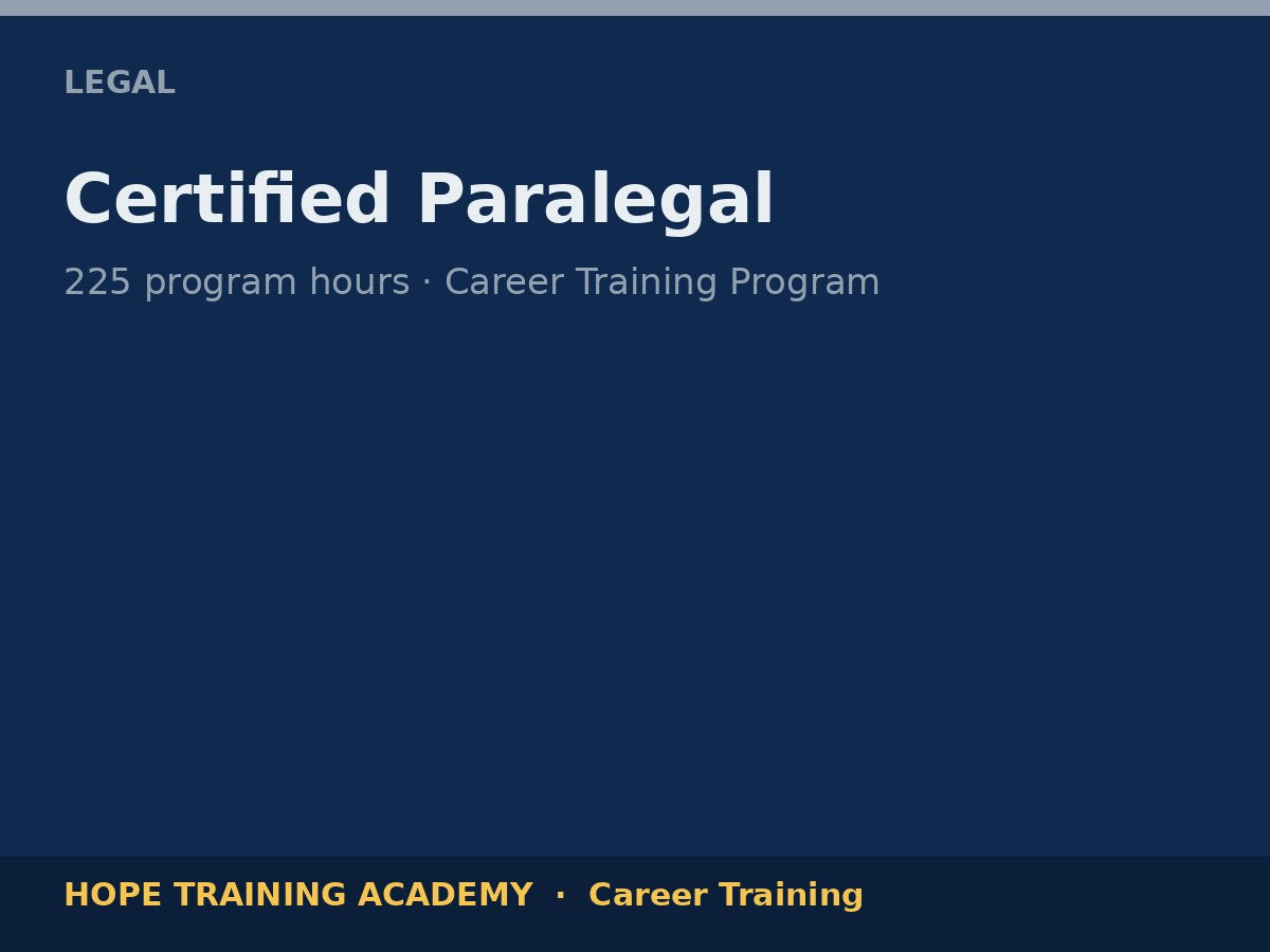 Certified Paralegal