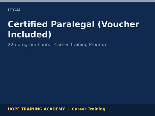 Certified Paralegal (Voucher Included)