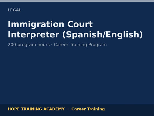 Immigration Court Interpreter (Spanish/English)