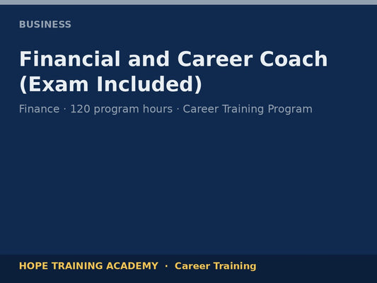 Financial and Career Coach (Exam Included)