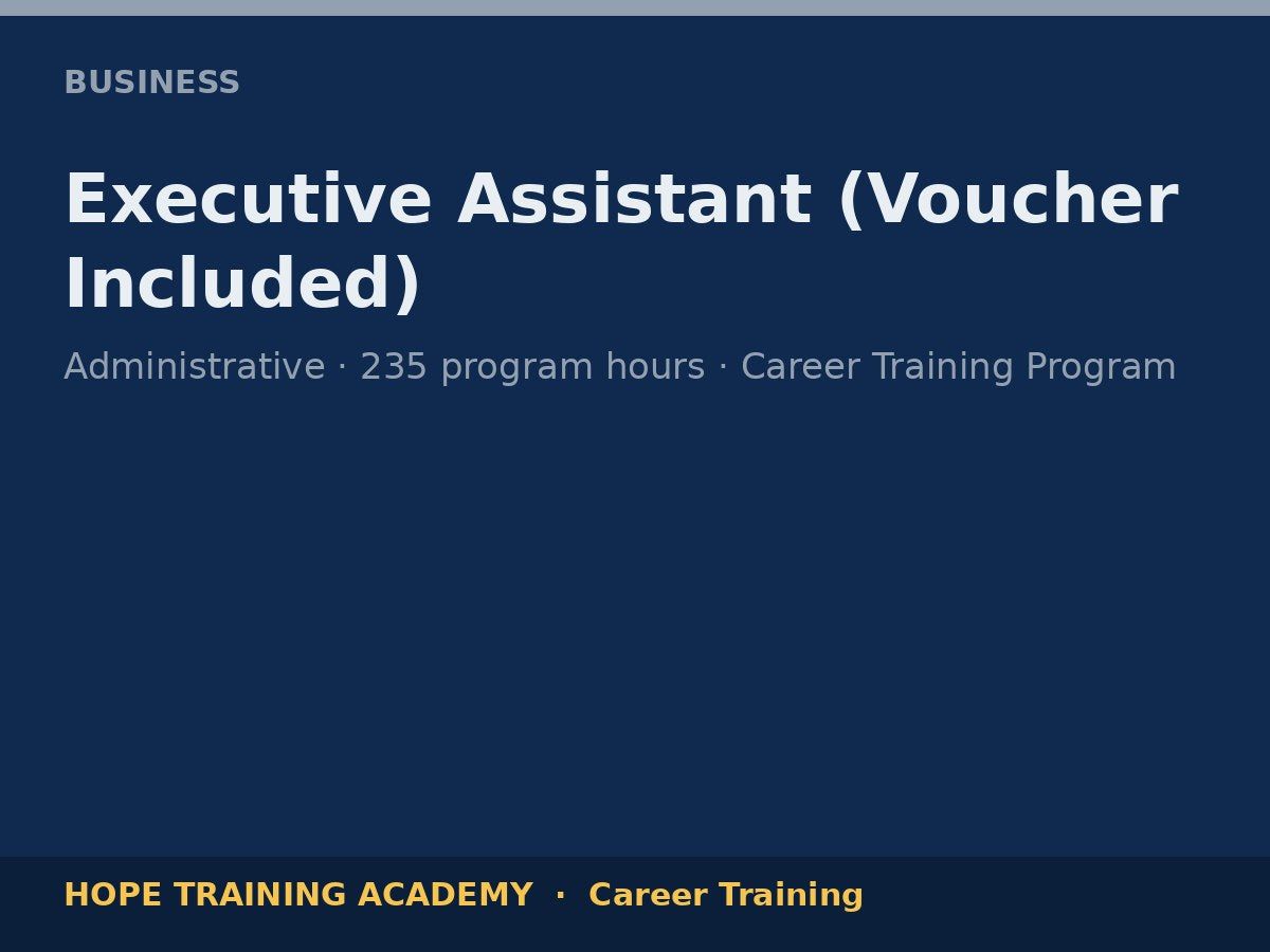 Executive Assistant (Voucher Included)