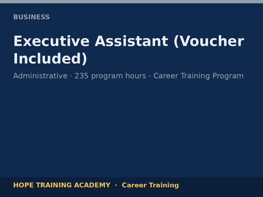 Executive Assistant (Voucher Included)