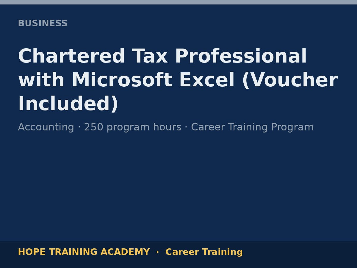 Chartered Tax Professional with Microsoft Excel (Voucher Included)