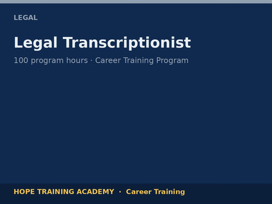 Legal Transcriptionist