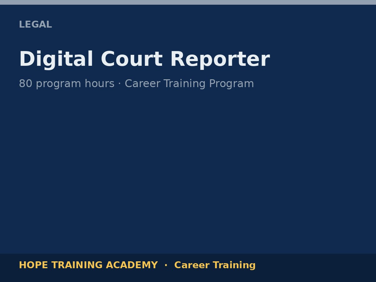 Digital Court Reporter