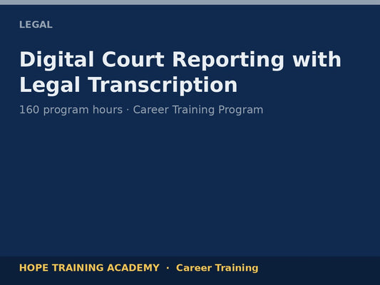 Digital Court Reporting with Legal Transcription