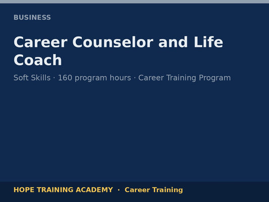Career Counselor and Life Coach