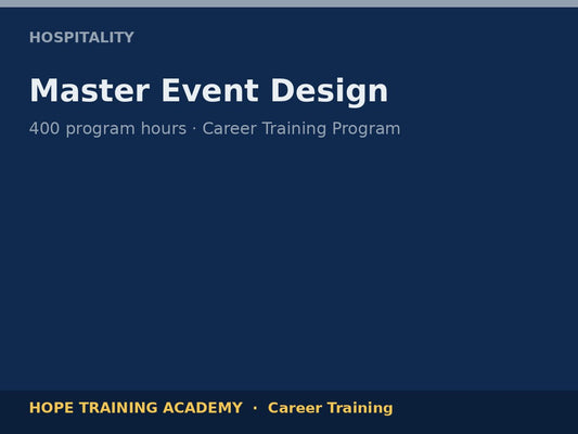 Master Event Design