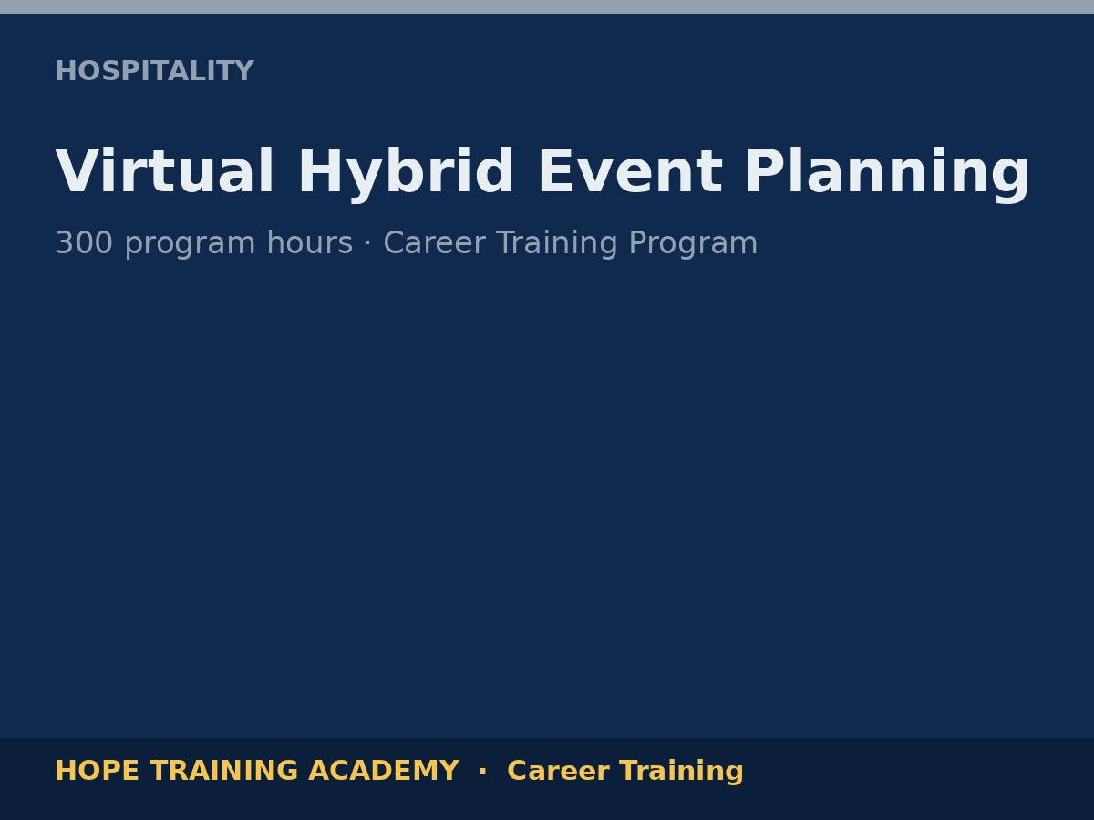 Virtual Hybrid Event Planning