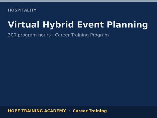 Virtual Hybrid Event Planning