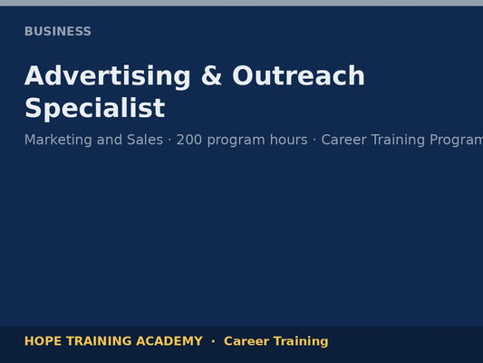Advertising & Outreach Specialist