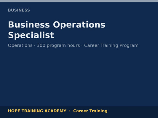 Business Operations Specialist