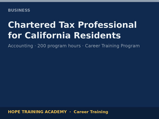 Chartered Tax Professional for California Residents
