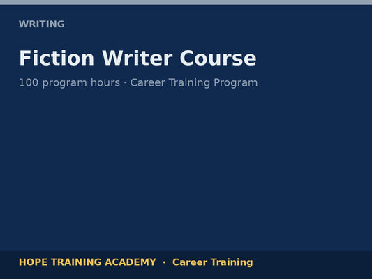 Fiction Writer Course