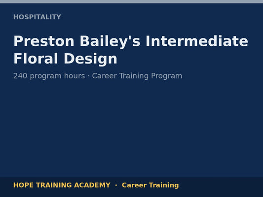 Preston Bailey's Intermediate Floral Design