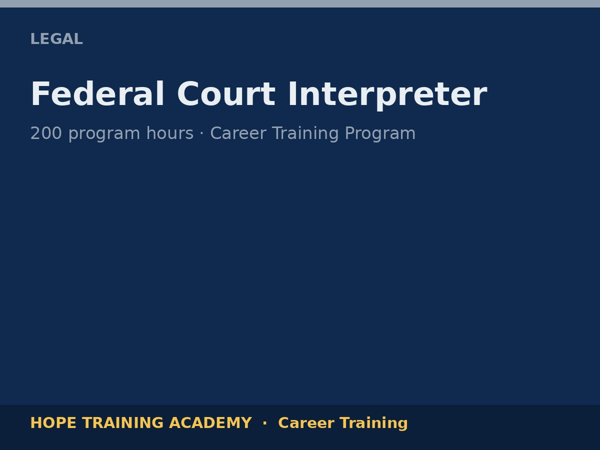 Federal Court Interpreter