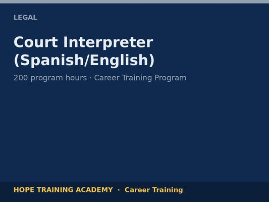 Court Interpreter (Spanish/English)