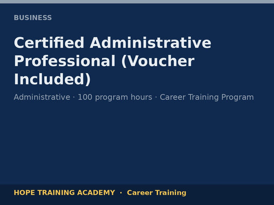 Certified Administrative Professional (Voucher Included)