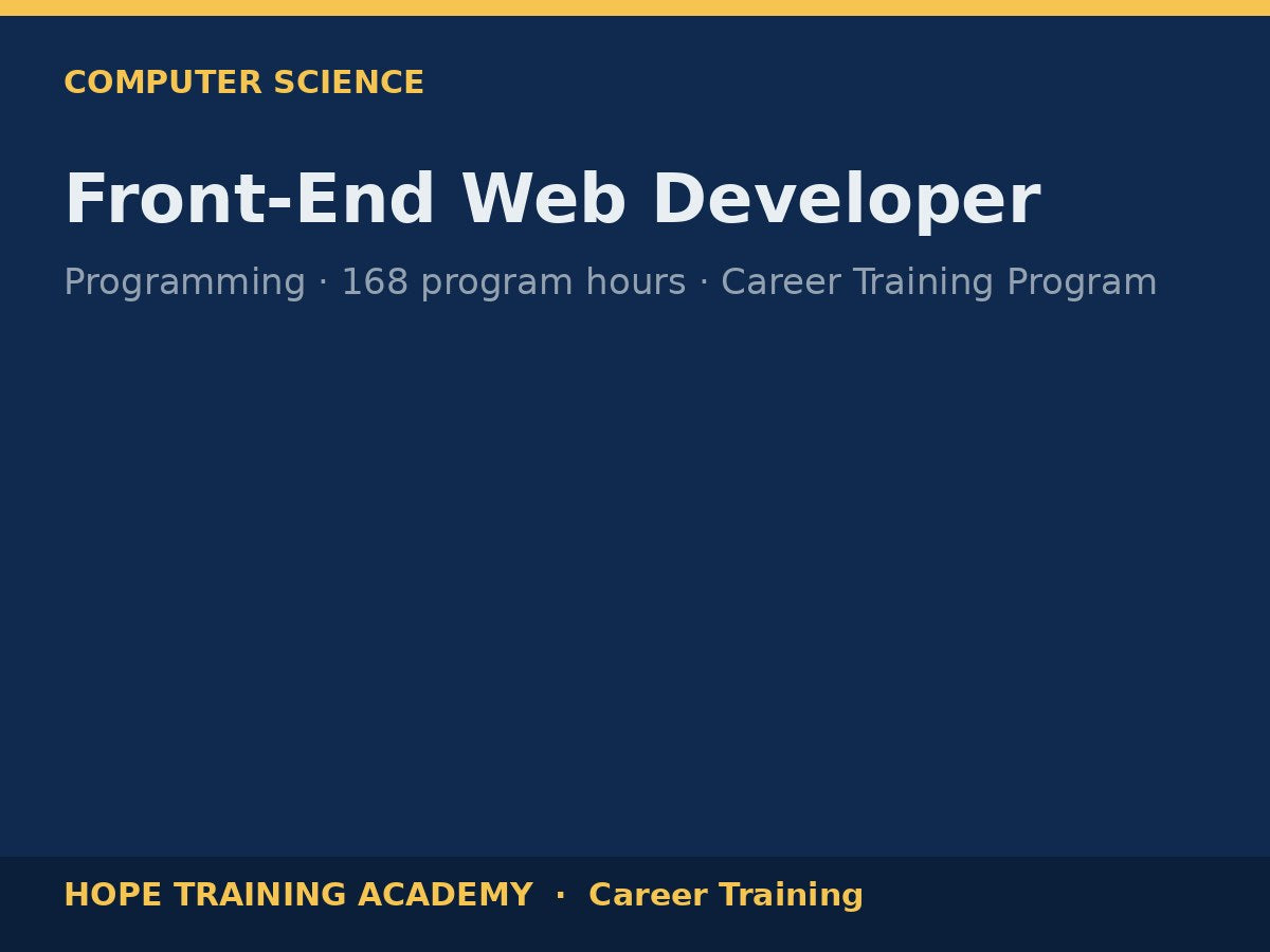 Front-End Web Developer