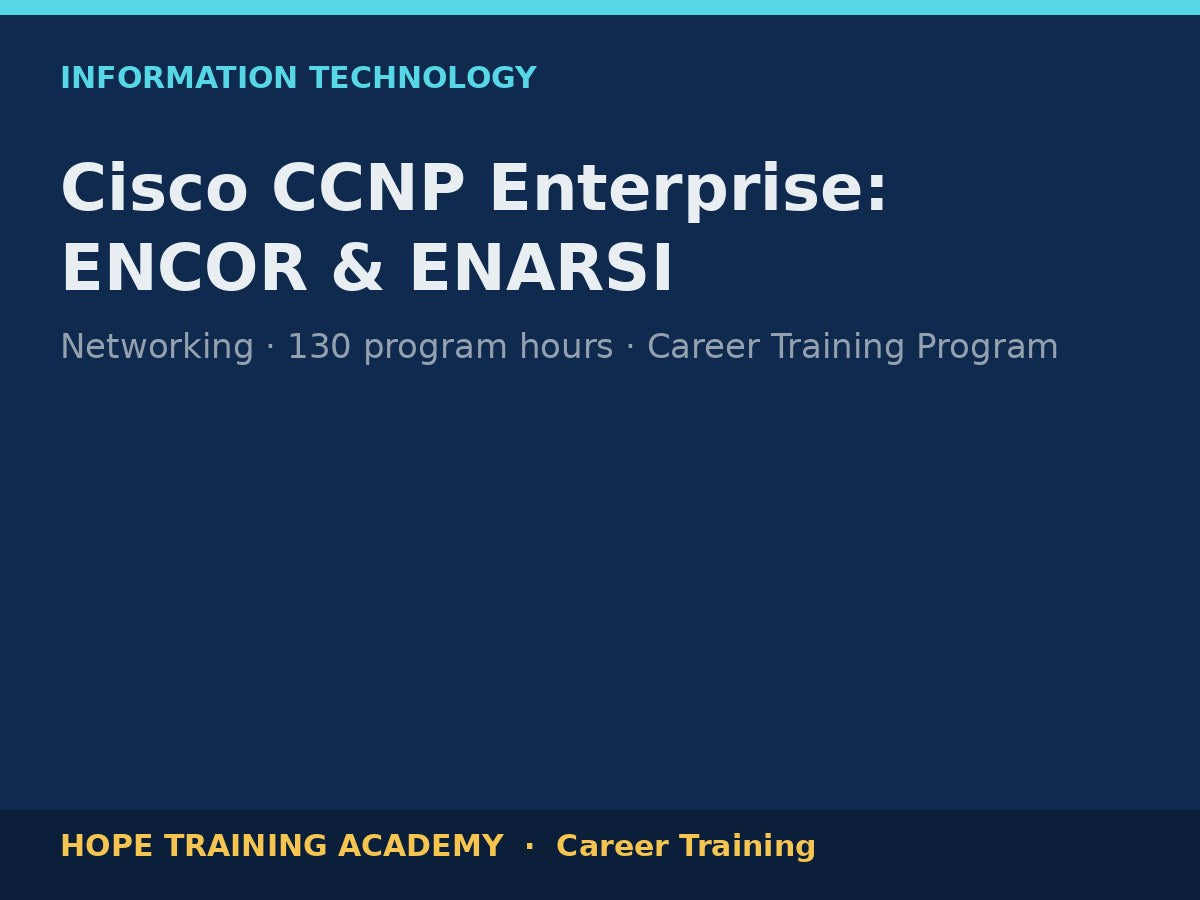 Cisco CCNP Enterprise: ENCOR & ENARSI