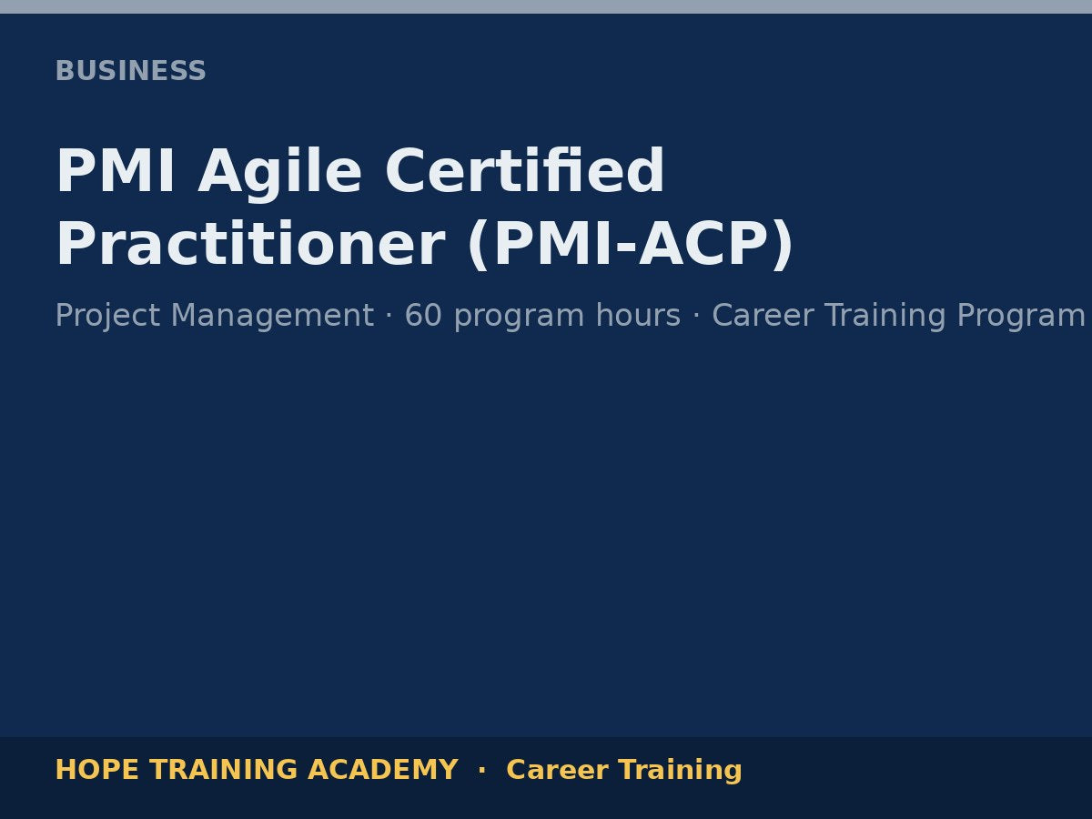 PMI Agile Certified Practitioner (PMI-ACP)