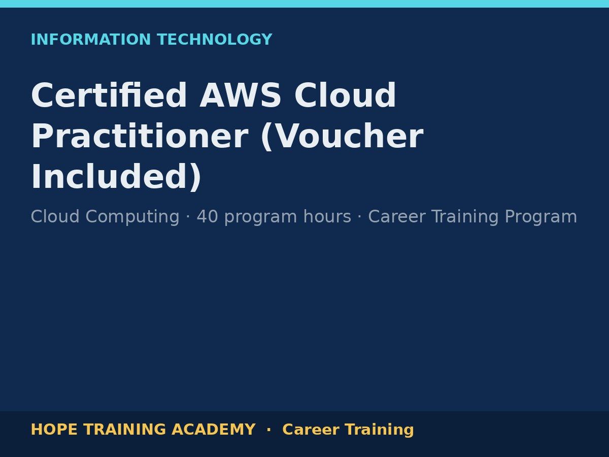 Certified AWS Cloud Practitioner (Voucher Included)