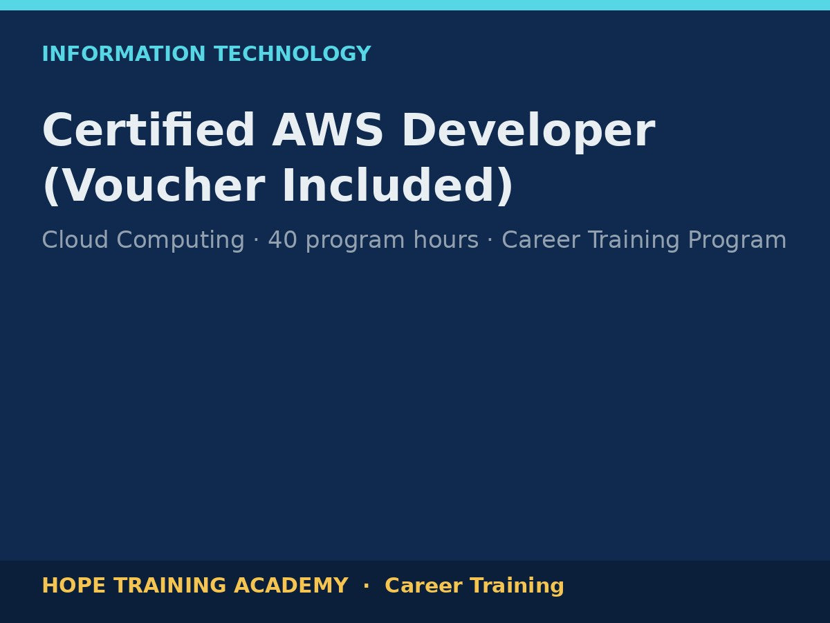 Certified AWS Developer (Voucher Included)