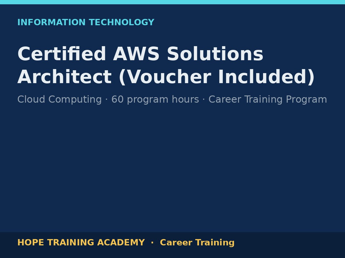 Certified AWS Solutions Architect (Voucher Included)