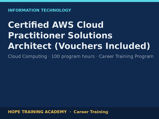 Certified AWS Cloud Practitioner Solutions Architect (Vouchers Included)