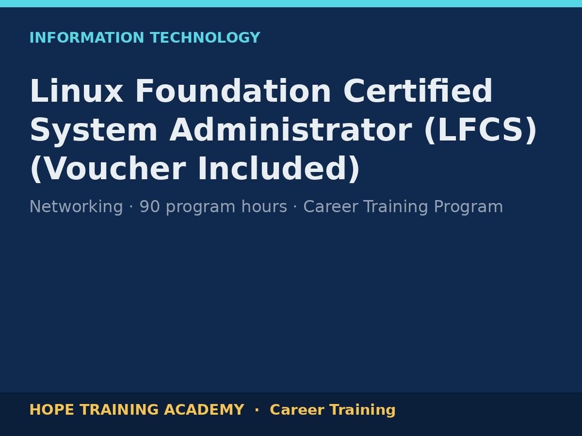 Linux Foundation Certified System Administrator (LFCS) (Voucher Included)