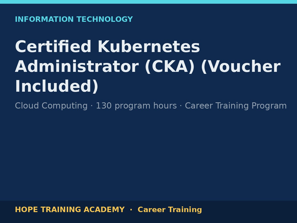 Certified Kubernetes Administrator (CKA) (Voucher Included)