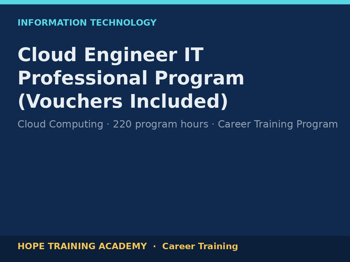 Cloud Engineer IT Professional Program (Vouchers Included)