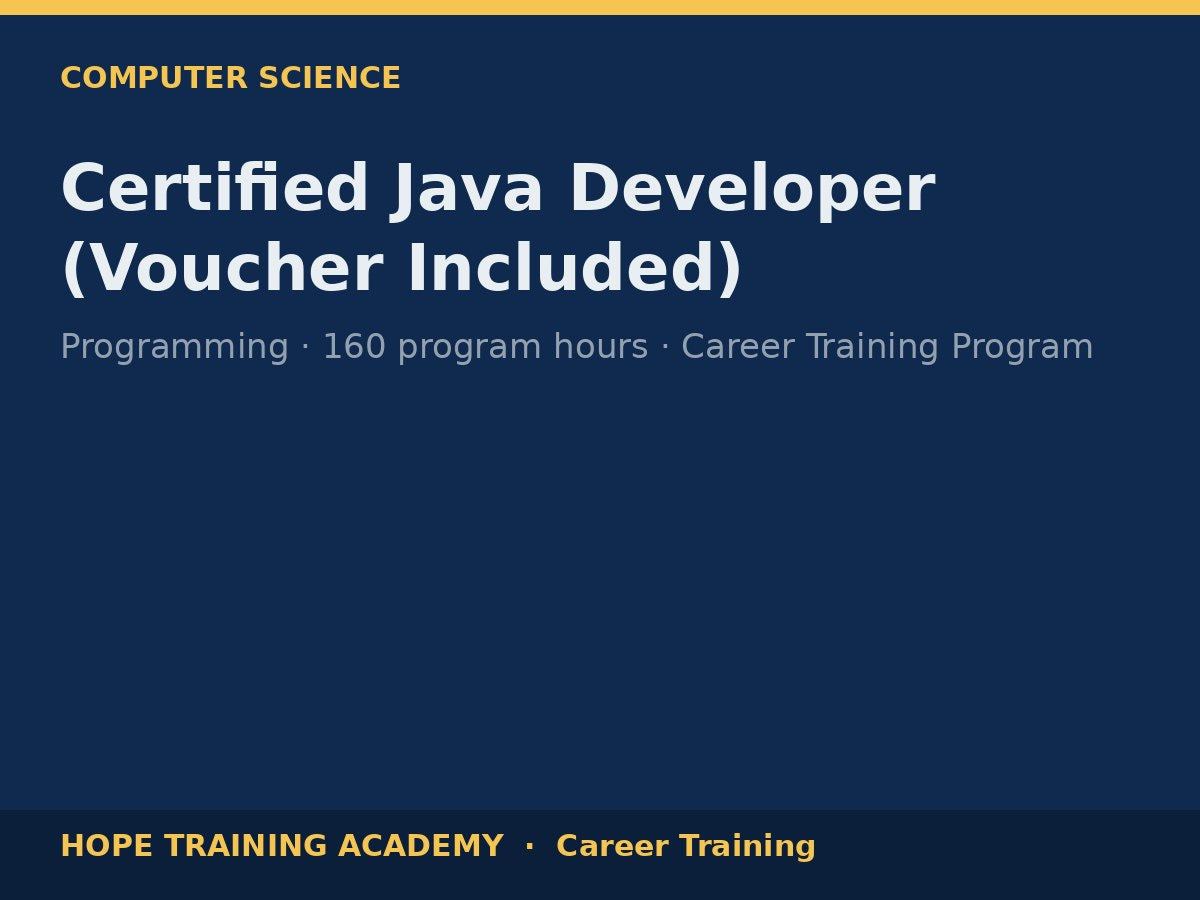 Certified Java Developer (Voucher Included)