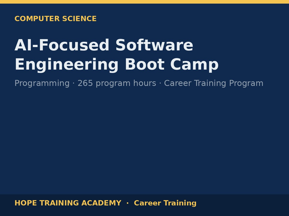 AI-Focused Software Engineering Boot Camp
