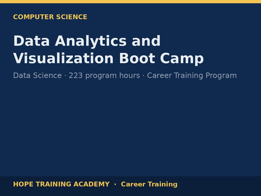 Data Analytics and Visualization Boot Camp