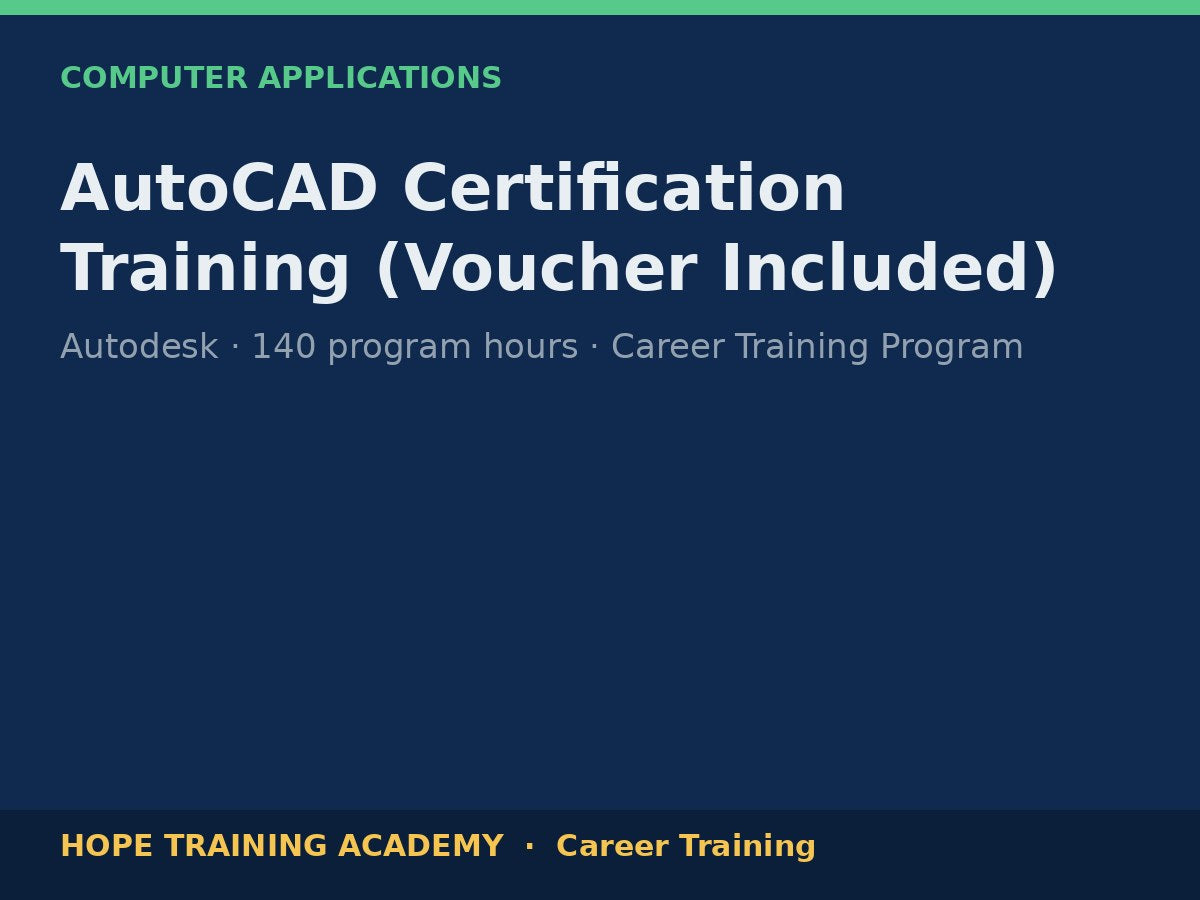 AutoCAD Certification Training (Voucher Included)