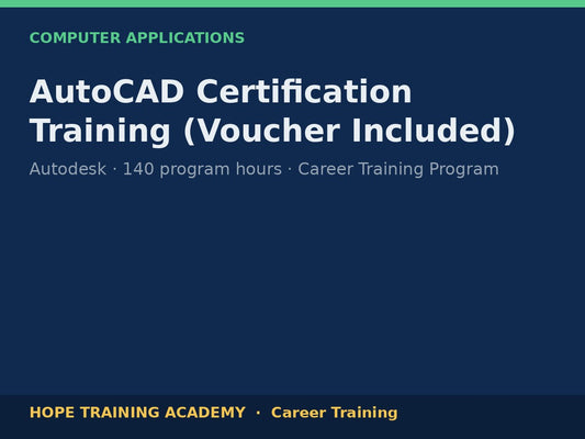 AutoCAD Certification Training (Voucher Included)