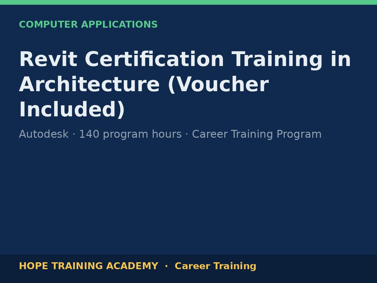 Revit Certification Training in Architecture (Voucher Included)