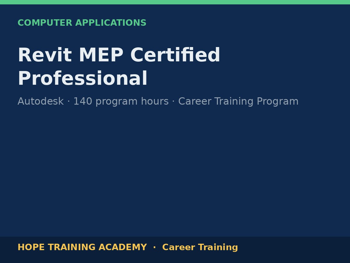 Revit MEP Certified Professional