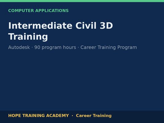 Intermediate Civil 3D Training