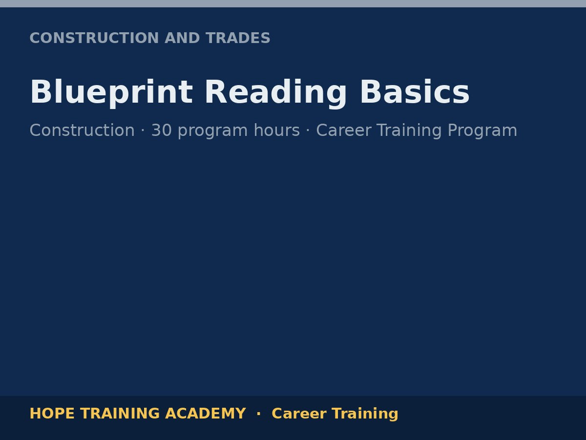 Blueprint Reading Basics